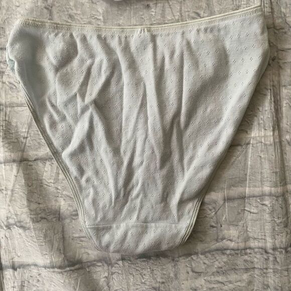 Rene Rofe Lingerie women 7/L 100% cotton 3 bundle lace trim bikini briefs - Picture 4 of 12